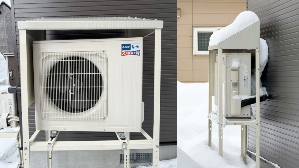 特注傾斜付き防雪屋根